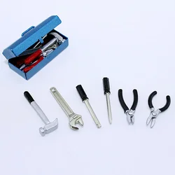 1/12 Doll House Miniature Alloy Repair Tools Simulation Toolbox Model Toys for Mini Decoration Dollhouse Accessories