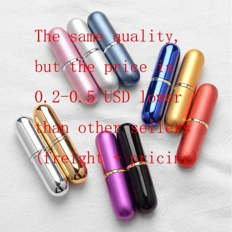 5ml/8ml Mini Portable Perfume Spray Bottle Refillable Aluminum Atomizer Bottle 5ml Container perfume refill bottle travel