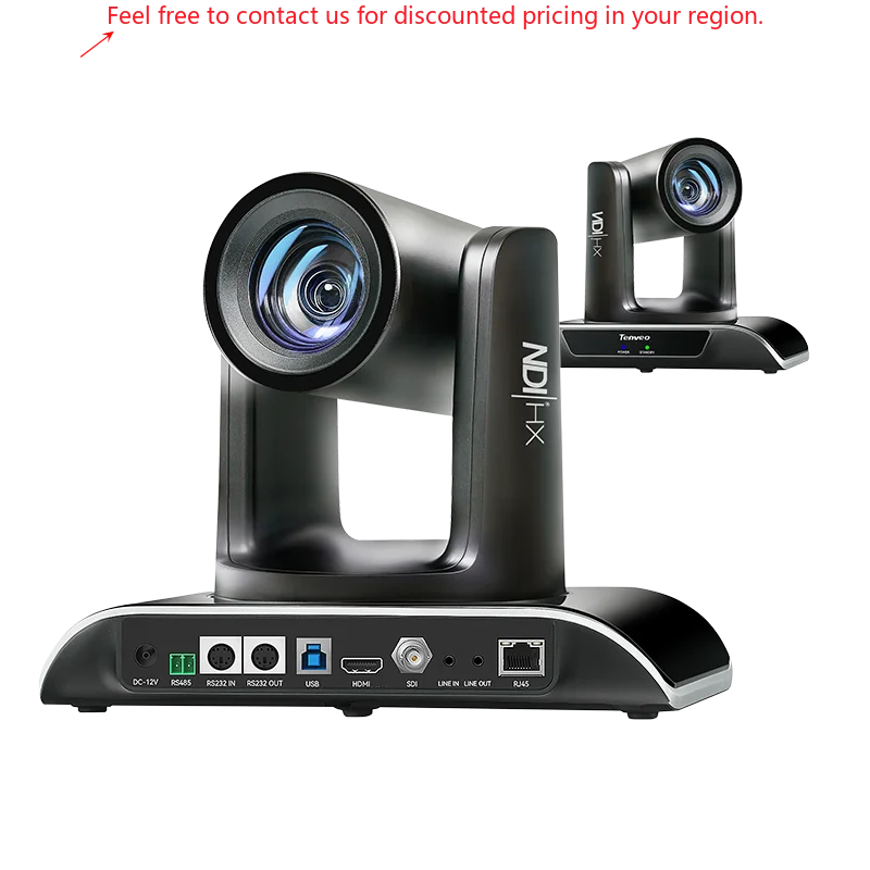 

Top PTZ Camera NDI HX2 POE Live Streaming 1080P 60fps 12X + 8X Zoom Auto Tracking Video Conference Camera For Meeting