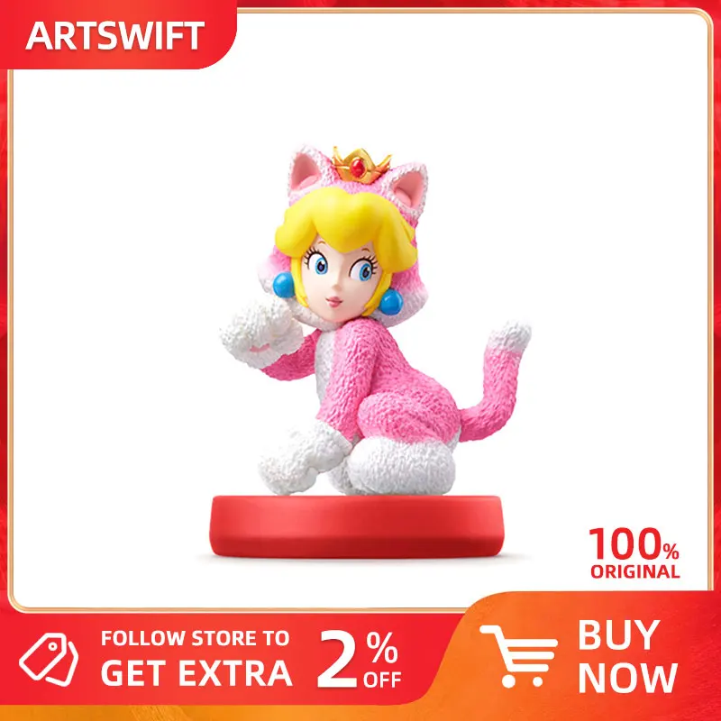 ARTSWIFT Store Figurine for NS Original NFC Cat Peach Asian Version Region Free Brand New In Stock