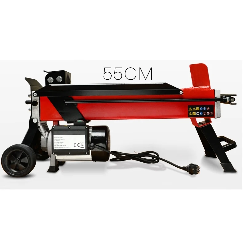 Log Splitter 6Ton, Wood Splitter Electric Powered，with Hydraulic Ram, Electric Firewood Splitting Machine