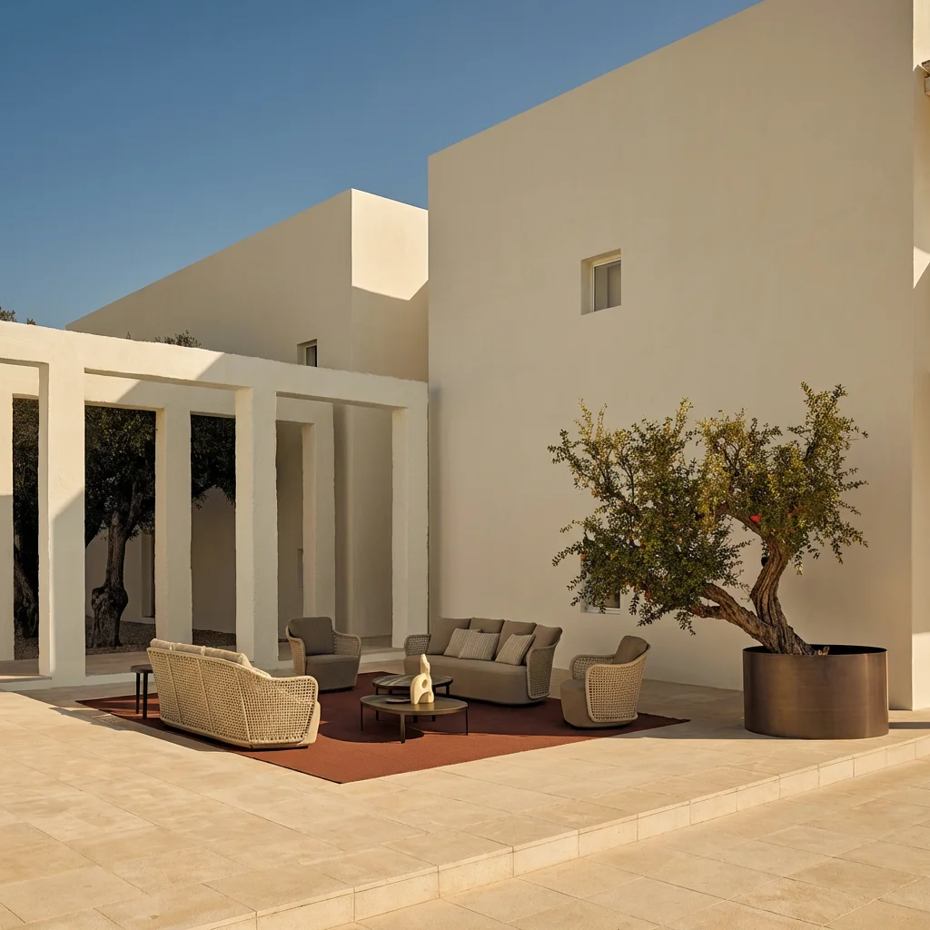 & High End Modern Outdoor Durable Waterproof Rope Weaving Sofa Set for Courtyard & Garden