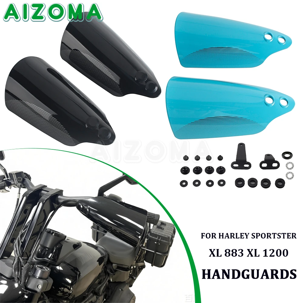 

Motorcycle Handguard Handlebar Hand Guards Handle Protector with Bracket For Harley Sportster XL1200 XL883 Iron Custom 2004-2022