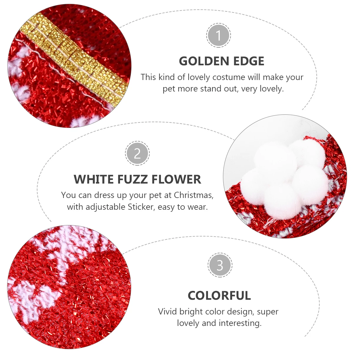 

Small Dog Christmas Outfits Snowflake Cloak for Cats Pet Cosplay Cape Costume Red