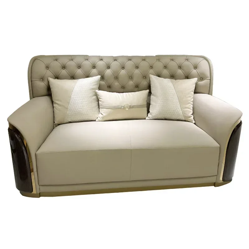 Italian light luxury high backrest sofa
