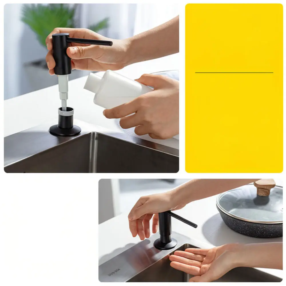 Under Sink Soap Dispenser Kit Brass Pump Extension Tube For For Xiju Kitchen Detergent Applicator Sink Mounting Fixture