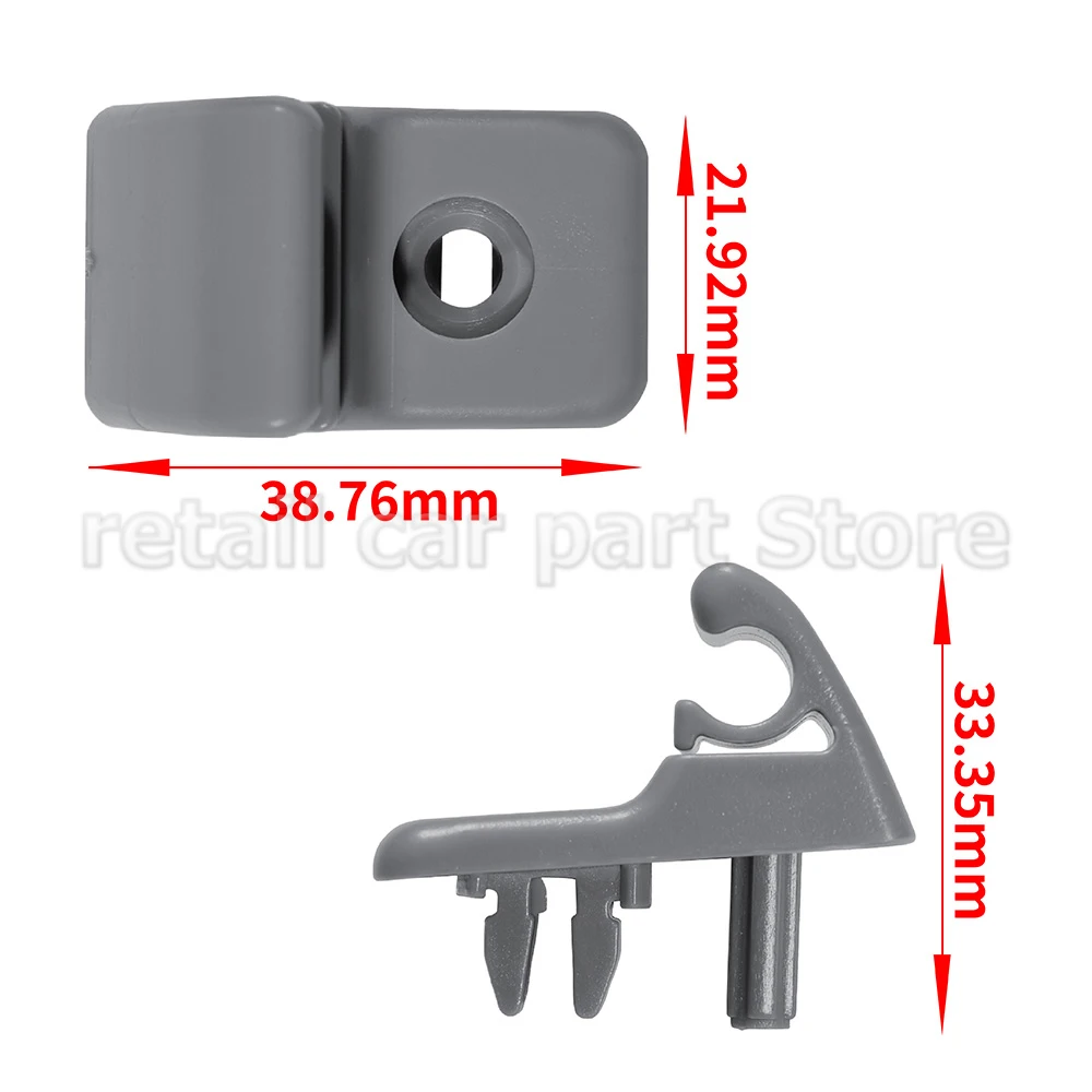 Sunvisor Mounting Clip Bracket Grey For Fiat 500 Bravo Doblo Fiorino Marea Palio Punto 713812631 735362747