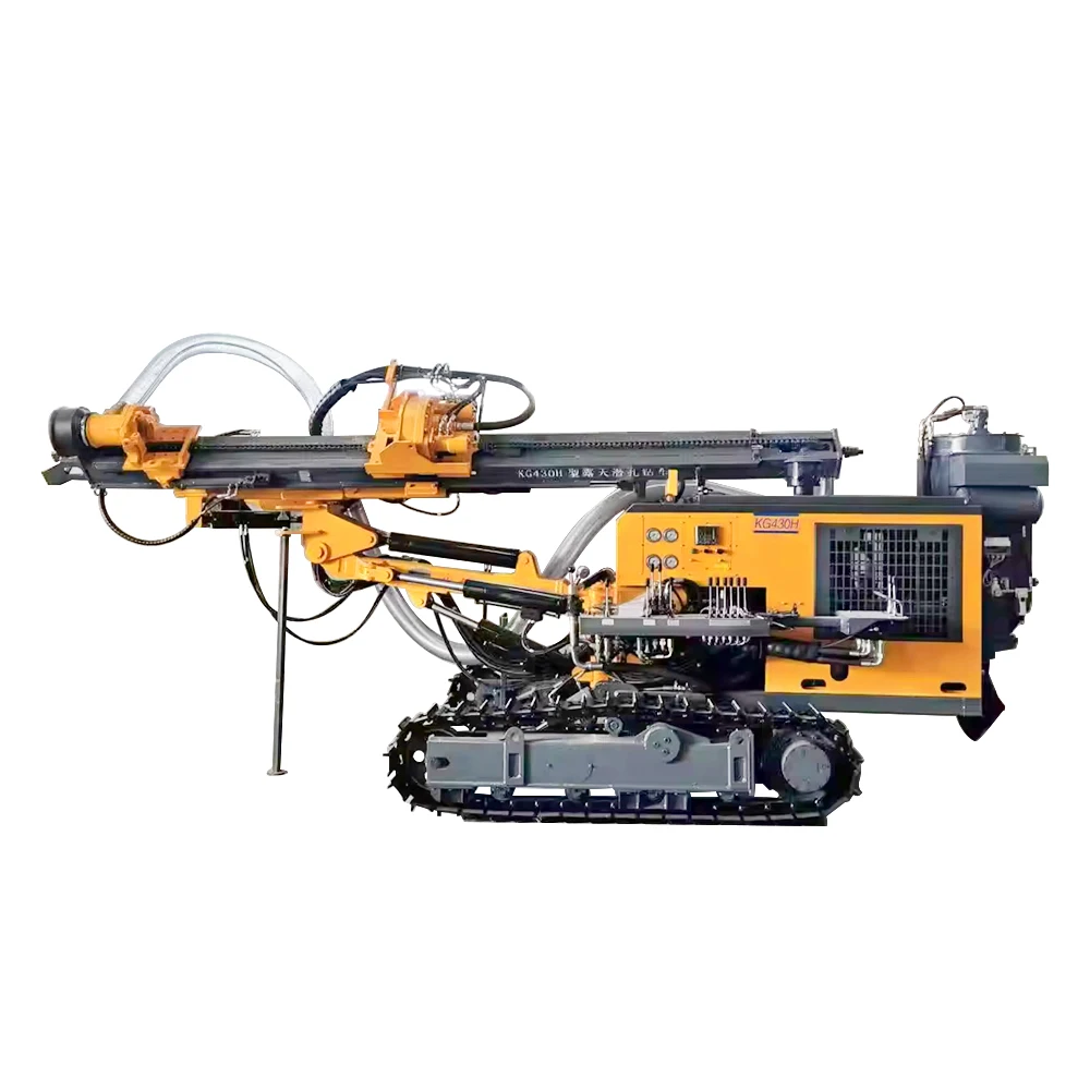 Durable Crawler DTH Drill Rig for Continuous Operation in Harsh Environments, 90-165mm Drilling Range