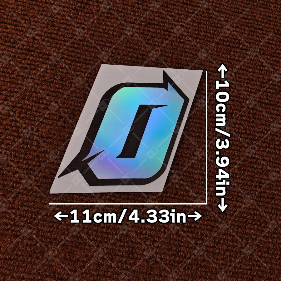 1 piece digital 0 to 9 stickers, car decals, laser-etched material, water-resistant and durable