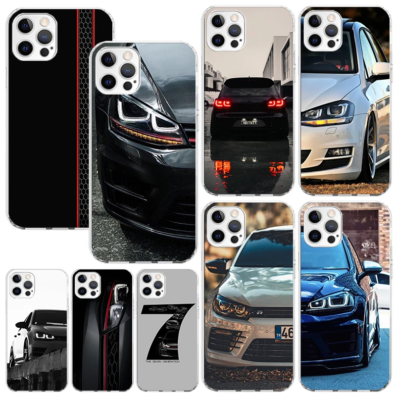 Sport Car Golf R 7 Phone Case For Iphone 16 15 14 13 Pro Max 12 Mini 11 X Xr Xs 7 Plus 8 + Se 2020 Art Fundas Back Cover