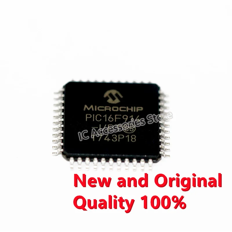 1PCS PIC16F914-I/PT PIC16F914 QFP-44 8-bit Microcontroller MCU New and Original