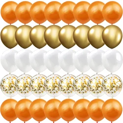 40PCS 10/12inch Orange Gold Package Balloons Gender Reveal Wedding Valentine's Day Baby Shower Birthday Globos Party Decorations