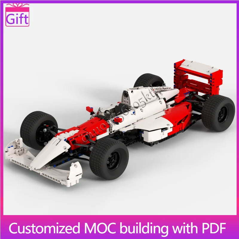 

818 шт. MOC Technology гоночный суперкар модель строительные блоки скоростной автомобиль кирпичи игрушки для детей и взрослых подарки на Рождество и день рождения