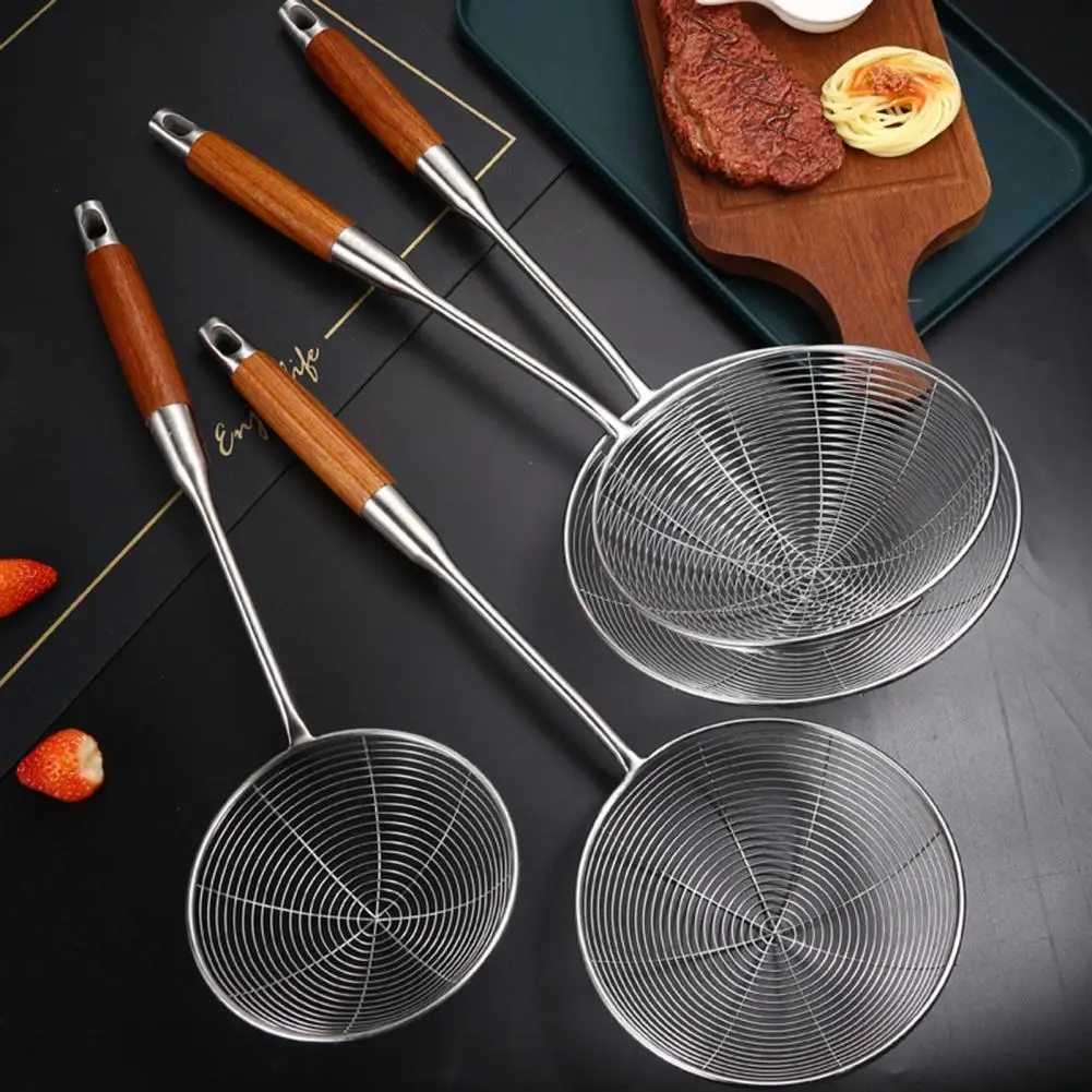 Skimmer Ladle Utility Large Cooking Spoon Slotted Skimmer Ladle Stainless Steel Colander Spoon