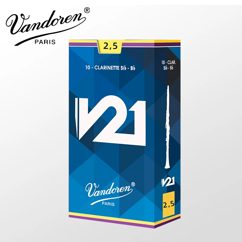 French Imported Vandoren Curved Reeds Blue Box V12 Gray Box V21 Bb Clarinet Clarinet Reeds 2.0 2.5 3.0 Beginner Reeds