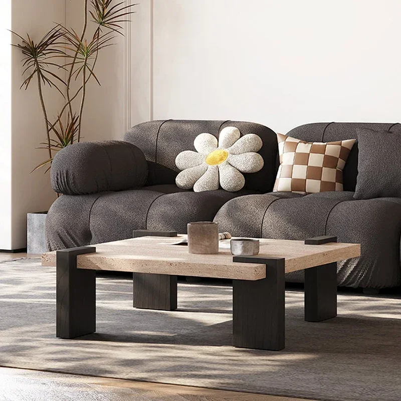 Modern Minimalism Coffee Table Nordic Luxury Originality Solid Wood Coffee Table Living Room Tea Home Furniture Couchtisch FYCT
