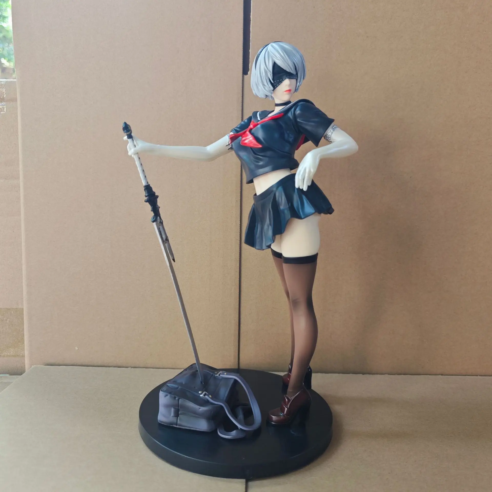 New NieR Automata 2B School Costume GK Girl Game Animation Figure Model Ornament Trendy Gift For Friends Gifts