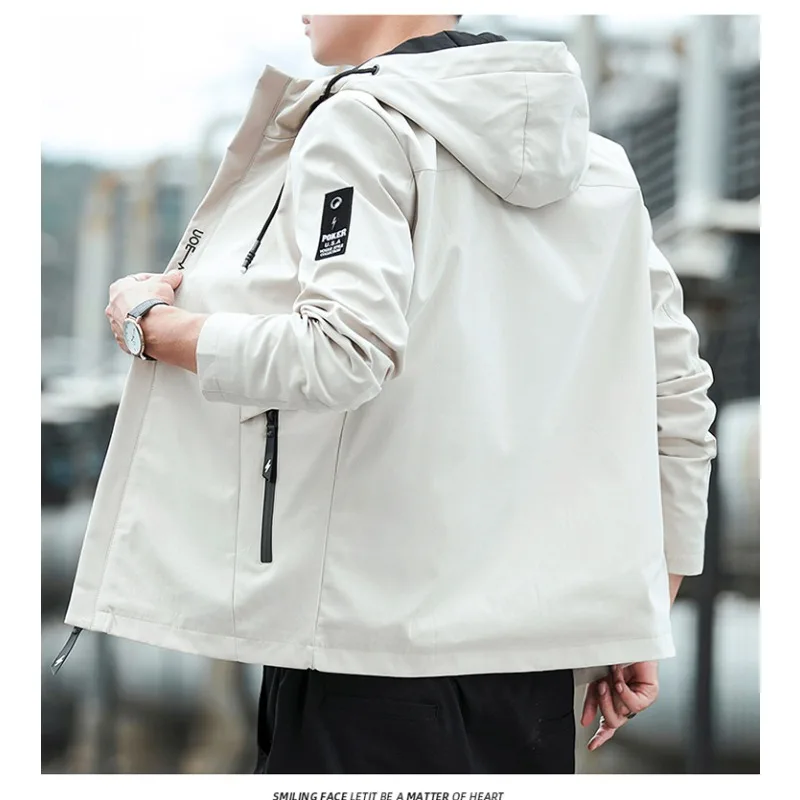 Men's Outdoor Sports Fitness Windproof Breathable Tennis Suit for Spring Autumn Leisure Trend Versatile Submachine Jacket