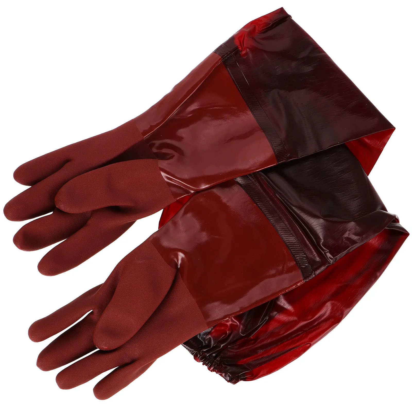 

Extra Long Waterproof Rubber Gloves Thickened Elbow Length Heavy Duty Puncture Resistant Gardening Dishwashing Cleaning Gloves