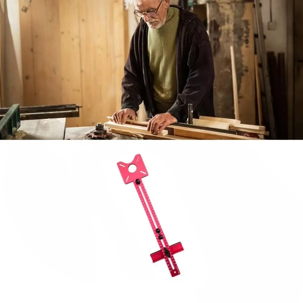 سبائك الألومنيوم الحفر لكمة محدد قابل للتعديل متري/بوصة 4 في 1 راوتر دائرة قطع الرقصة الحفر الموضع أداة انفصال #2