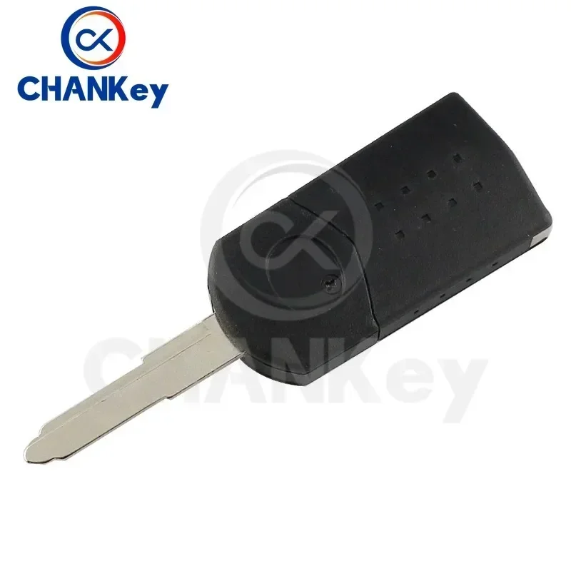 CHANKey 2 Button Upgraded Flip Remote Car Key For Mazda  3 6 CX7 CX9 RX8 Visteon CX-10 433MHz 4D63 Chip Uncut Blade Auto Parts