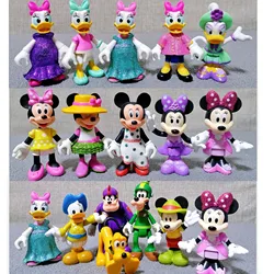 Originale Disney Mickey Mouse Minnie Donald Duck Daisy Goofy Action Figures Cake Toppers Collection toys