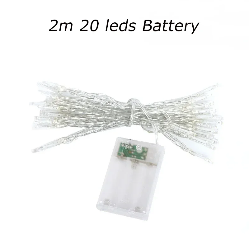 LED 가랜드 스트링 라이트 10m 30m 50m 100m 크리스마스 트리 웨딩 장식 방수 요정 조명 실내외 220V EU 램프