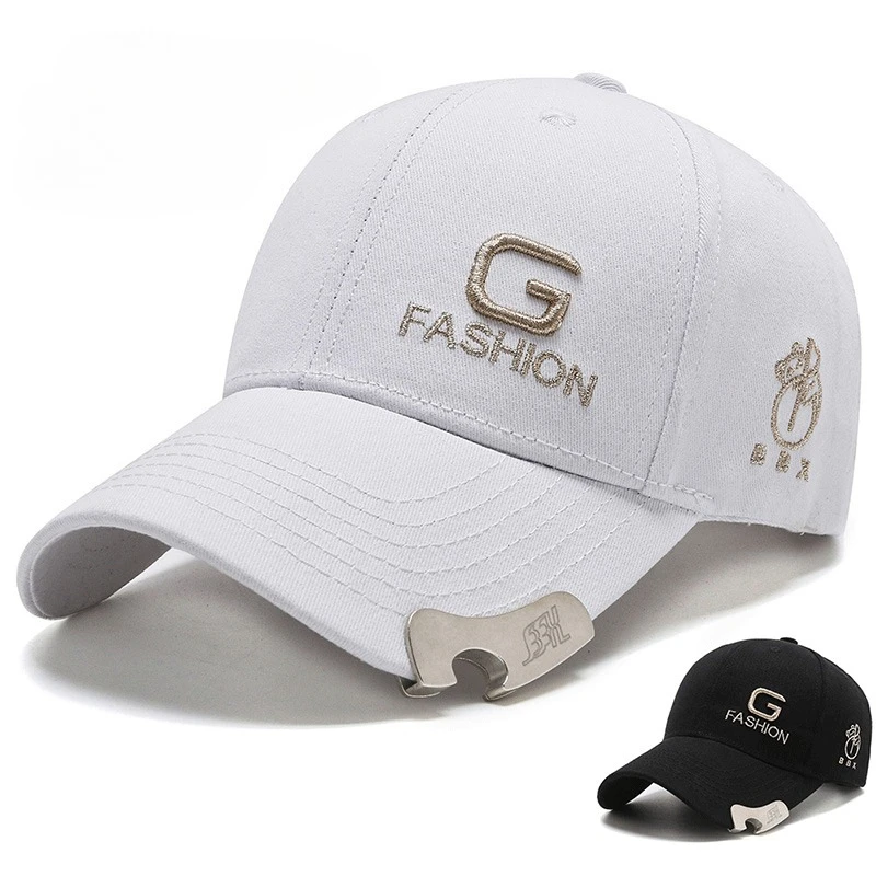 New baseball cap three-dimensional embroidery cap personalized summer bottle opener hat versatile sun hat Korean version hat