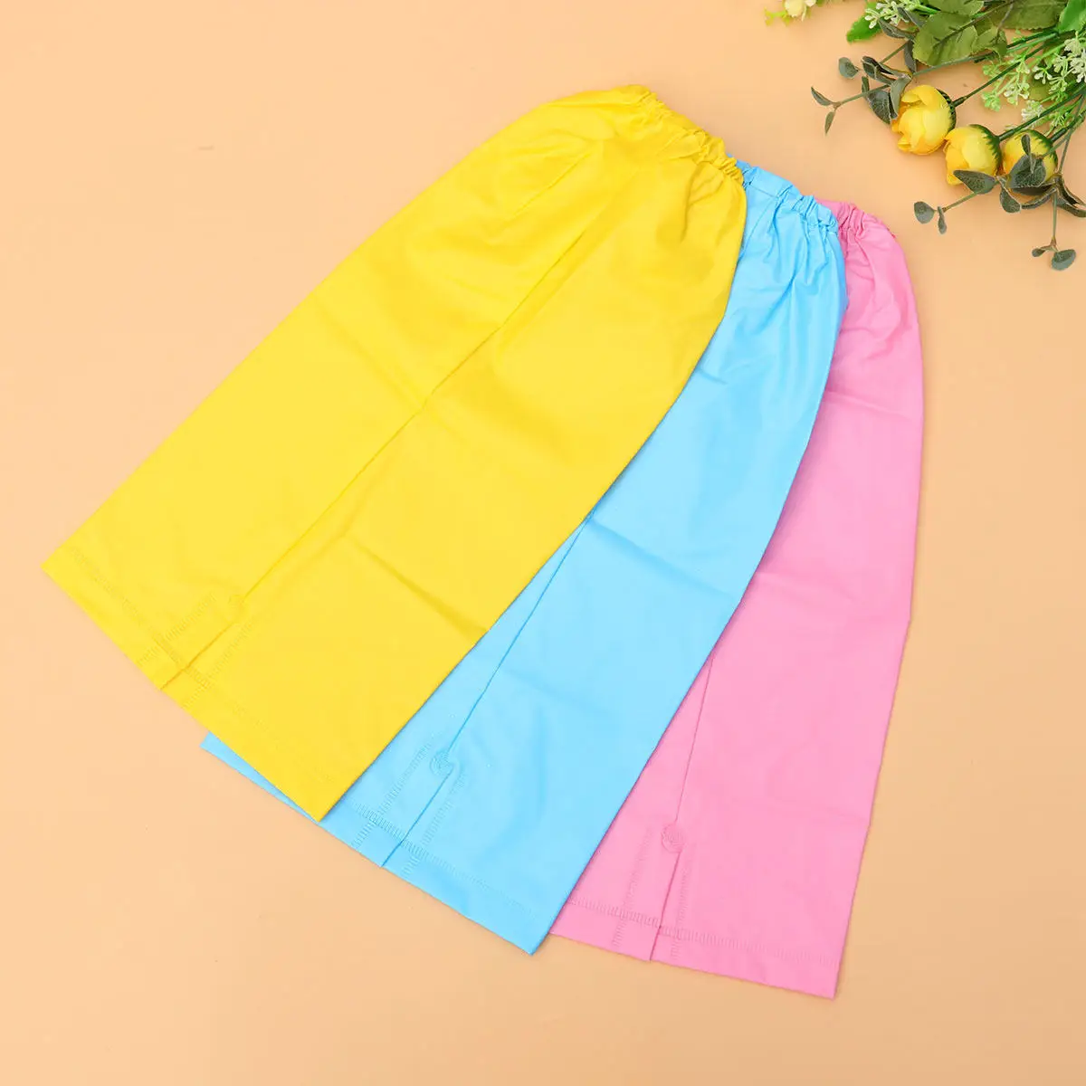 

1Pair Waterproof Leg Cover Blue for Outdoor Use Elastic Band Pants Protector Rainproof Dustproof Lightweight Gaiters