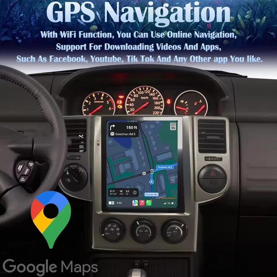 Car Stereo Radio Android For Nissan X-Trail X Trail 1 T30 2008-2010 Screen Multimedia Player  GPS Navigation Carplay Auto BT