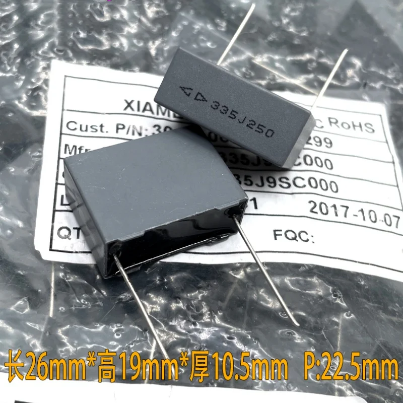 10 個 MKP 3.3uf 3u3 335 250v 安全コンデンサ P22MM C232E335J