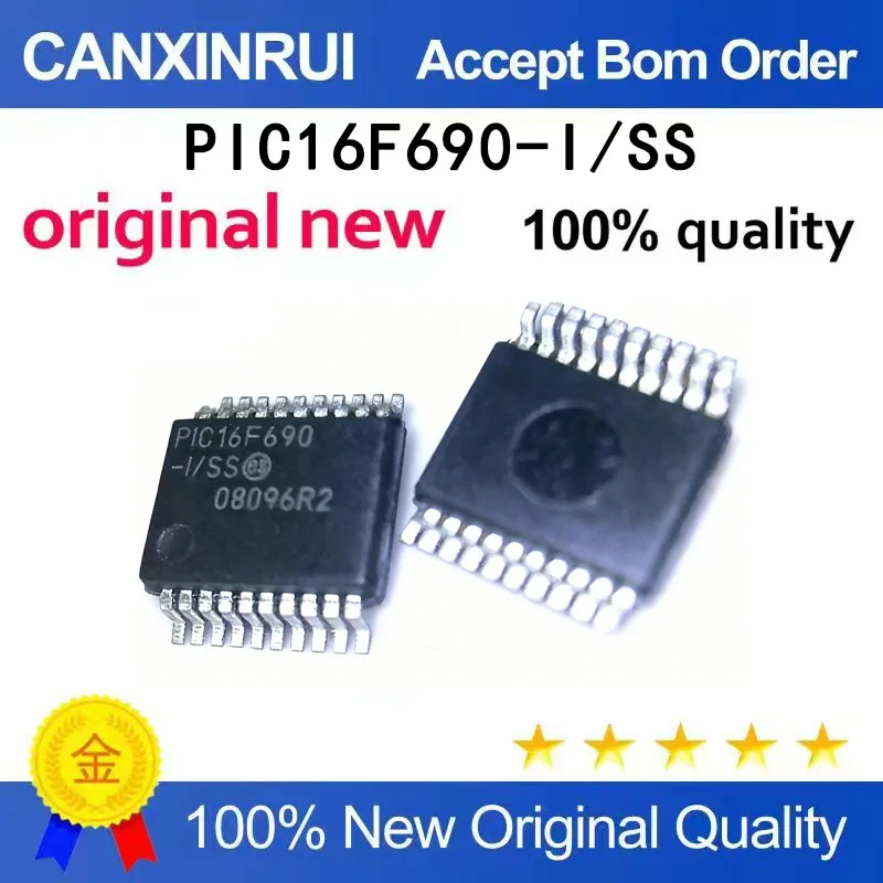 

（5-100 pieces）New PIC16F690-I/SS PIC16F690 SSOP20 Close Pin Spot Chip IC