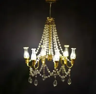 Dollhouse Miniature Lamp,Table Lamp，Mini Can Be Bright Wall DollHouse Lamp Decor Accessories Dollhouse Furniture Toys