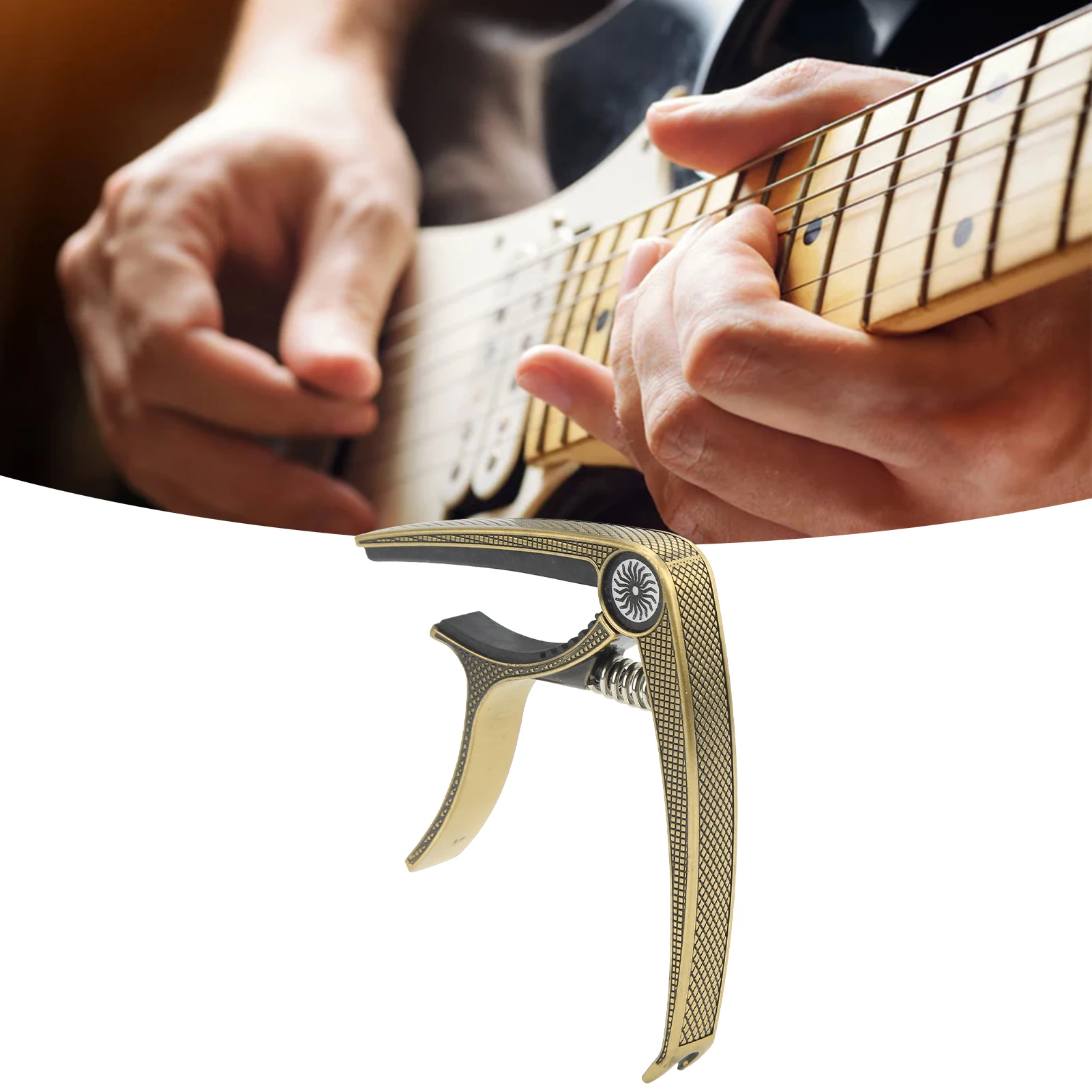 

6 String Acoustic Capo High Strength Metal Universal Durable Easy Using Brand New Portable Electric Guitar Capo for Performance