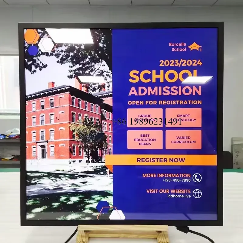 OEM ODM Big Size 45.4 Inch High-definition square Screen LCD Advertising Wall Mounted square LCD Display