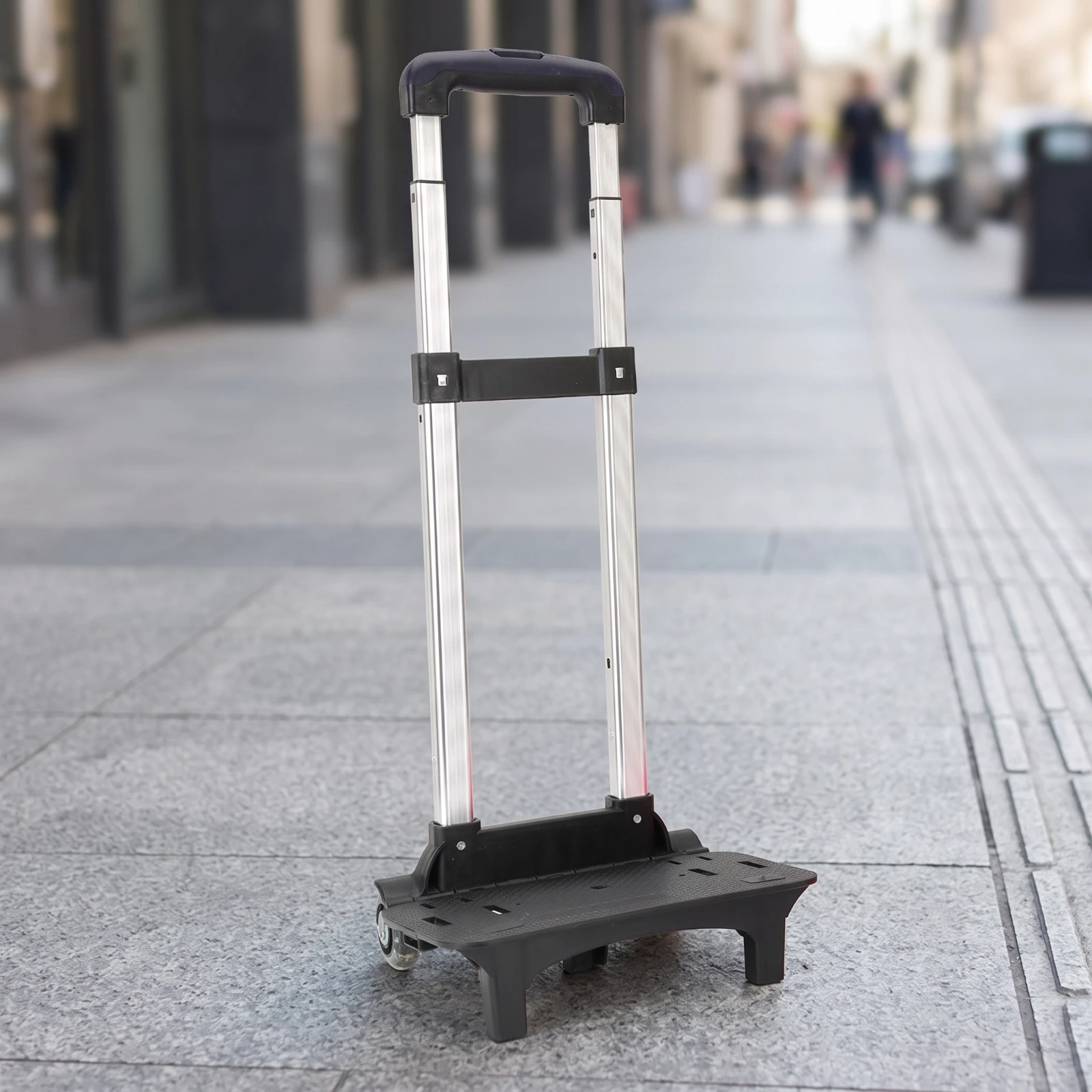 Foldable Trolley Rack Two-Wheel Foldable Luggage Cart Folding Hand Truck Lightweight Dolly Compact for Students, School, Travel