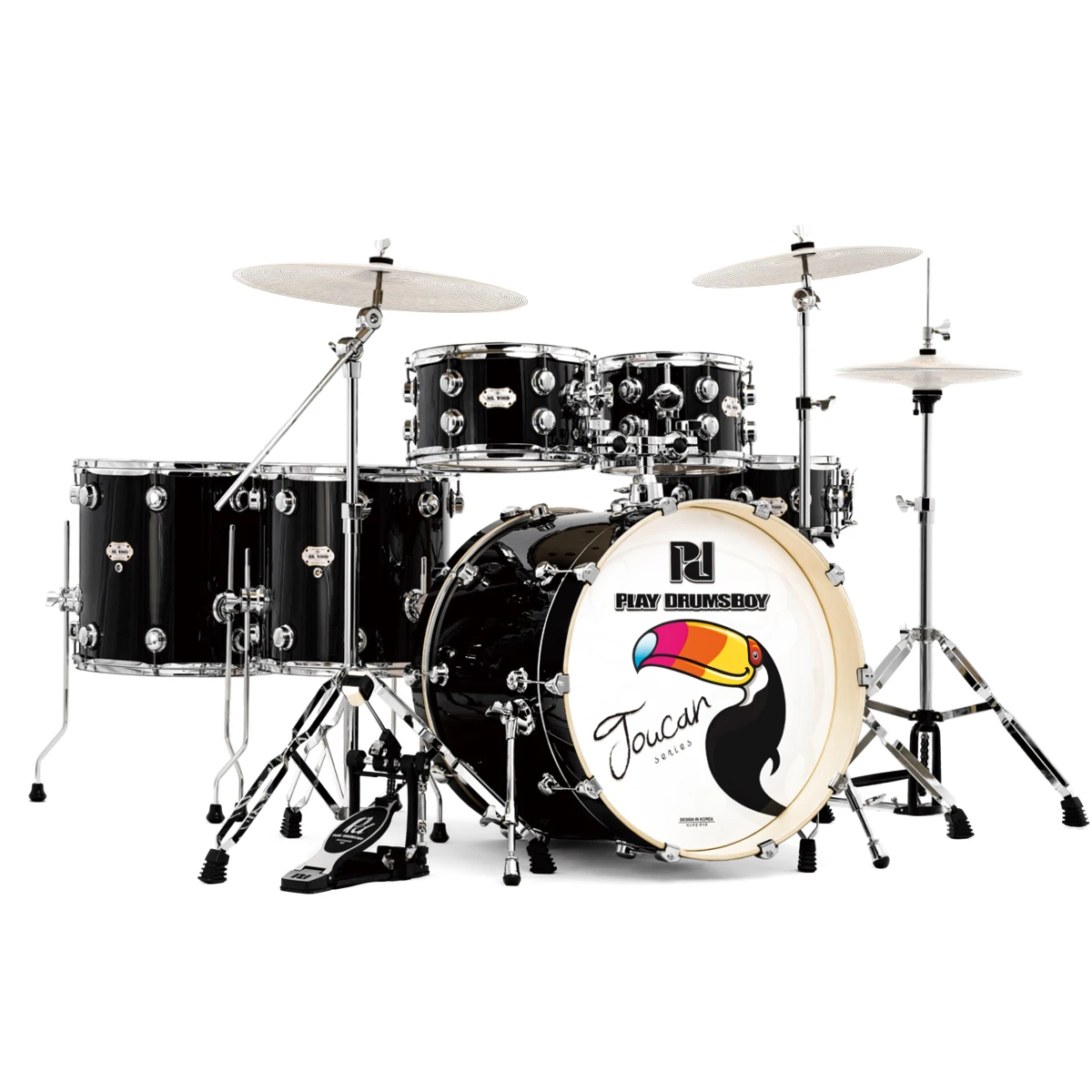 

High Quality Professional Performance Level Toucan Drum Jazz Set For Musical Artists
