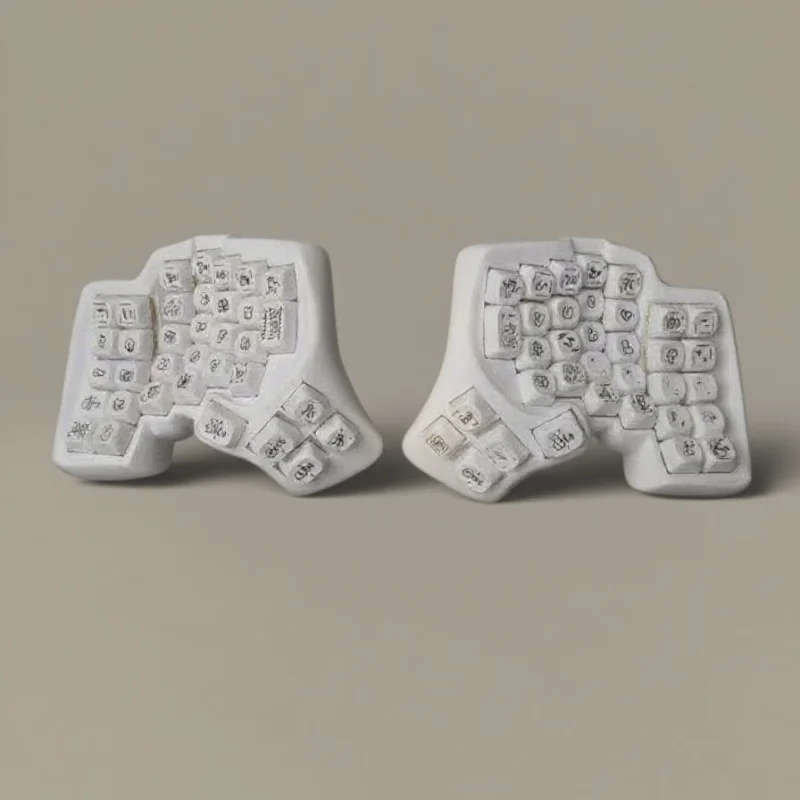 

Redox Manuform Curved Keyboard Wired 3D Print Custom 35/36/45/46/66 VIAL Ergonomic Split Keyboard Kit Hot-swap Gaming Keyboard