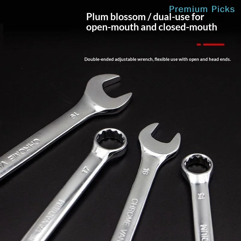portableMirror Polish Combination Wrench High Carbon Steel Durable Hand Tool for Auto Motorcycle Repair Garage Daily Use