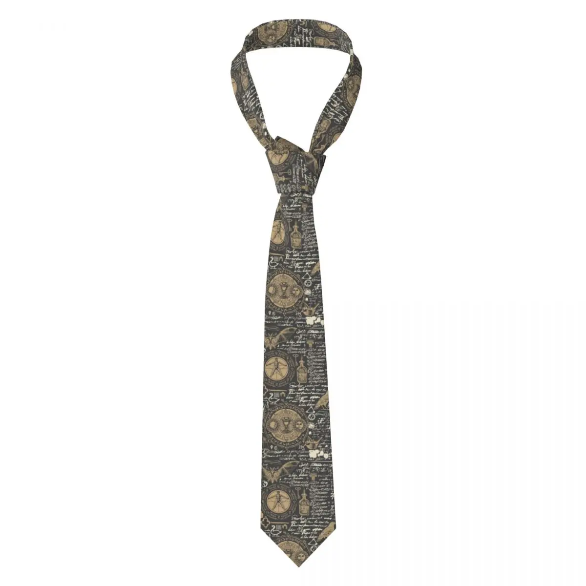 

Formal Skinny Neckties Classic Men's Ancient Alchemical Symbols Wedding Tie Gentleman Narrow