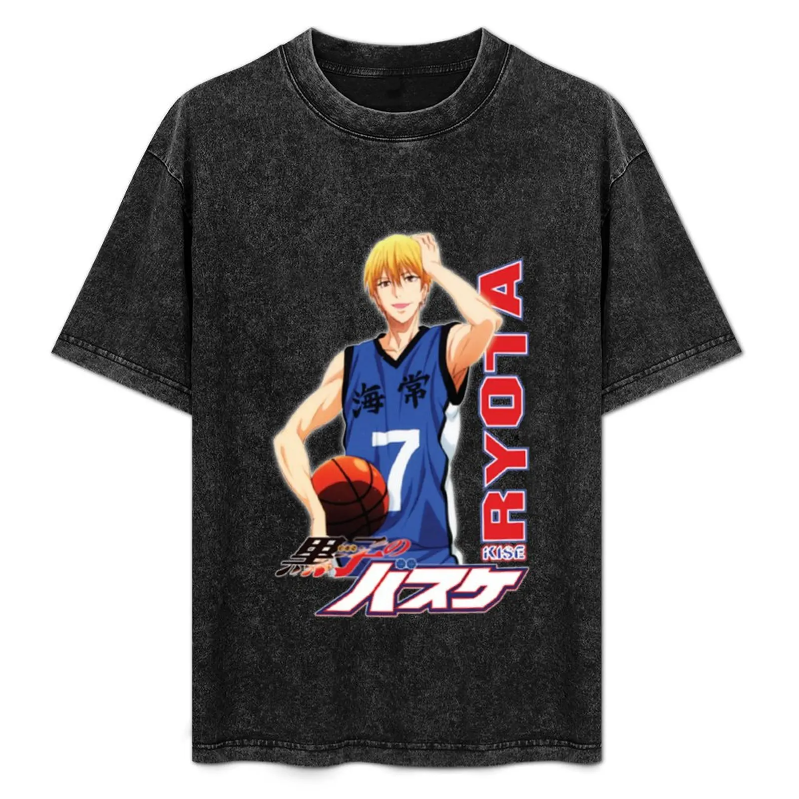 

Anime Kise Ryota Basketball Player T-Shirt Minimalist Plain Crew Neck T-Shirt