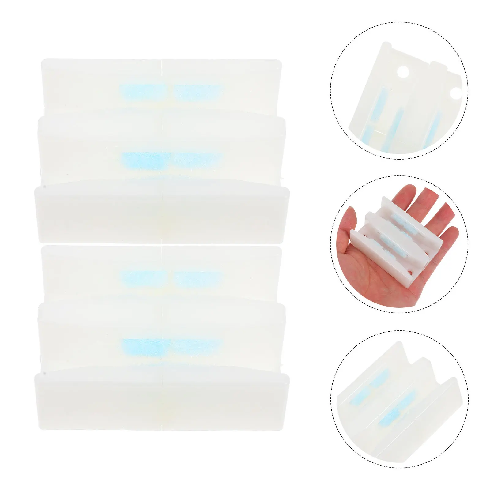 2Pcs Glass Shower Door Bottom Guide Wheel Stopper for Sliding Frameless Doors High Precision Sensor Alignment Easy Installation