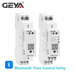 GEYA GRT8-TS Phone Bluetooth Android APP Bluetooth Timer Relay Remote Control Timer Switch 16A AC/DC24V-240V