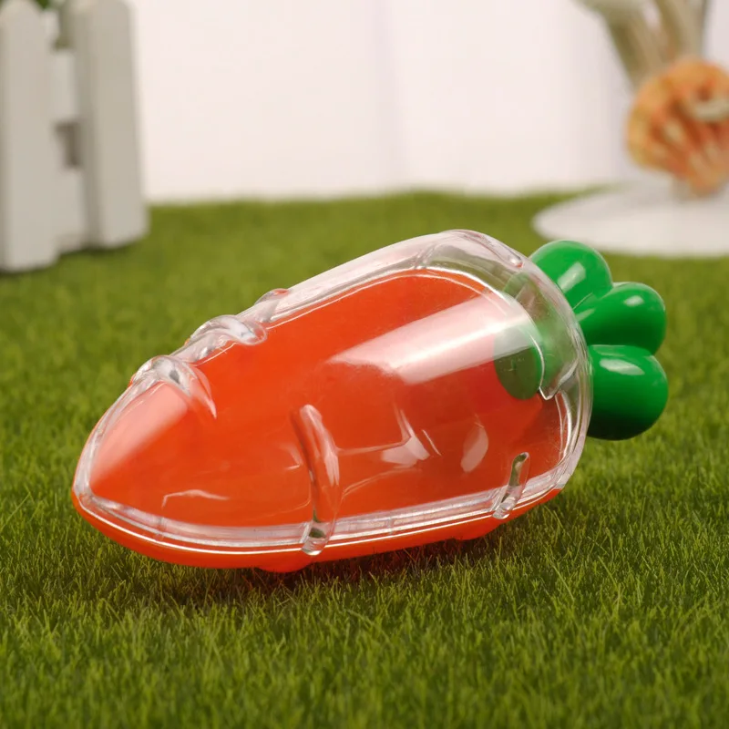 5Pcs Transparent Easter Plastic Carrots Creative Easter Gift Box Decorations for Home Birthday Baby Shower Candy Boxes