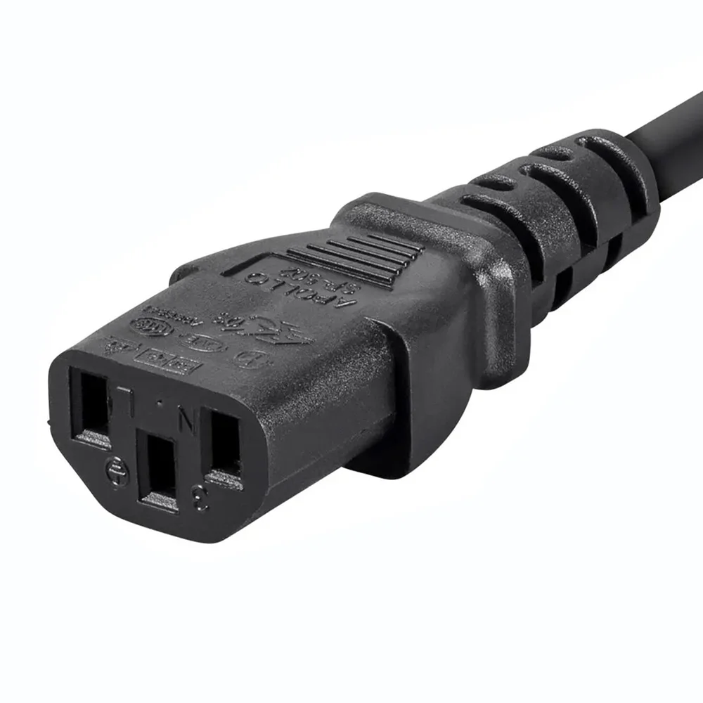 Cable de alimentación IEC C13 a C14 Cable de alimentación de computadora 18AWG IEC320C14 a IEC320C13 Cable de extensión de alimentación 3M,1.5M,1M,0.3M