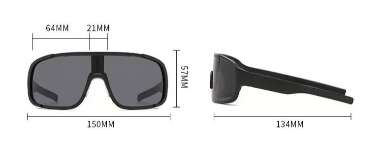 Neue Y2K-Stil Radfahren Sonnenbrille winddichte Brille für Männer Frauen Retro-reflektierende Folie Objektiv Straßenreiten Sportbrille – Detail 1