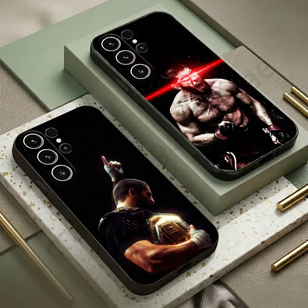 

P4P Islam M-Makhachev Phone Case For Samsung S20,21,22,23,24,25,26 Ultra,Plus,Lite,FE,Black Soft Case
