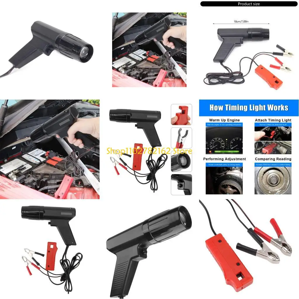

547B Motorcycle Car Engine Timing Handy Ignition Timing Checker with Visual Indicators for Performances Enhancement