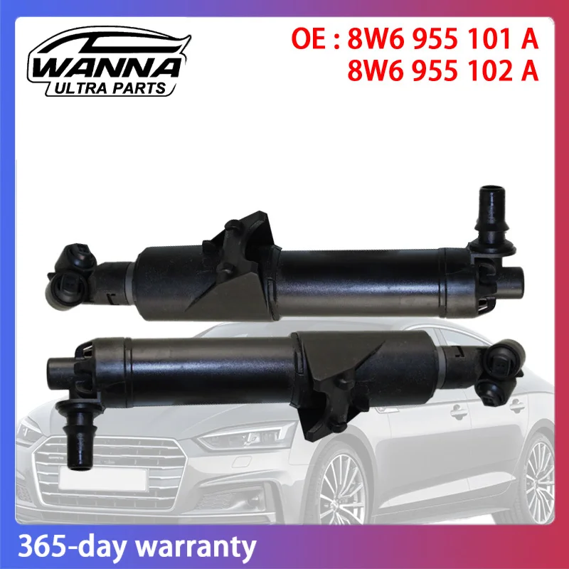 

OE 8W6955101A 8W6955102A Left Right Headlight Washer Lift Cylinder Spray Nozzle Jet for Audi A5 2017 2018 8W6 955 101 A