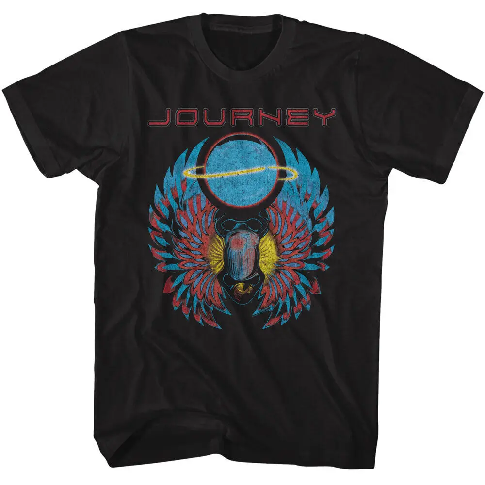 

Journey T-Shirt Rock Band Men's Official Frontier Tour Album Black Cotton